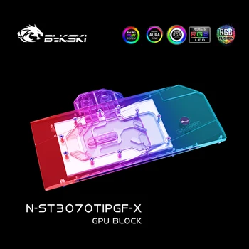 Bykski GPU Vodný Blok Pre Zotac RTX 3070TI 8GD6 PDF OC , Úplné Pokrytie S Backplate PC Vodné Chladenie Chladnejšie, N-ST3070TIPGF-X