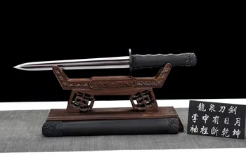 Eben Dreva Tradičnej Čínskej Meč Skutočný Ručne Kované Oceľové Skladacie Full Tang Meč Bitka Pripravený Tanto Dýku Espada Chinesa