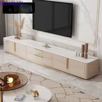 Svetlo luxusné malý byt moderné luxusné pečenie farba obývacia izba rock panel TV skrinka