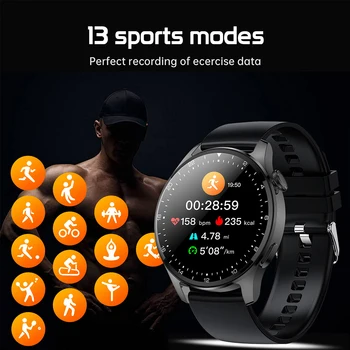 Xiao Smart Hodinky Mužov Bluetooth Hovor Mužov Smartwatch Nepremokavé dámske Smartwatch Športové Fitness Hudby Hodiny pre Huawei Samsung