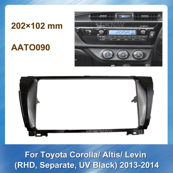 Autorádio Fascia Pre Toyota Corolla Altis Levin2013-(RHD)na Ľavej Strane Disku 202 *102mm DVD Panel Rám installation kit