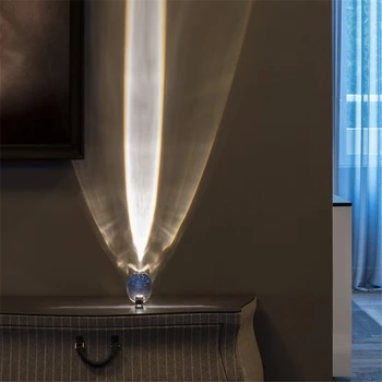 Taliansky návrhár Crystal Art Stolové Lampy, Spálňa Posteli Obývacia Izba Dekoratívne stôl svetlá Apothecent Lampy, osvetlenie, Projekcia