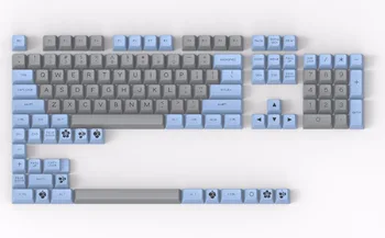 MAXKEY keycaps SA keycap modrá Doubleshot ABS kleycaps pre mechanické klávesnice herné keycap 127 kľúče