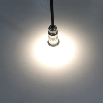 YRANK Vodotesný IP67 LED Mini 1W Podzemné Svetla Teplá studená Biela DC12V Inground Pochovaný Schodoch Kroky Palube Krajiny Lampy
